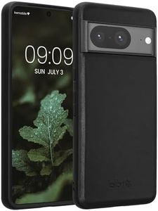 kalibri Funda Compatible con Google Pixel 8 - Cubierta Trasera Protectora de Cuero auténtico - Negro