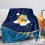 Showudesigns Galaxy Planets Print Blanket Home Office Throw Blanket for Kids Girls Winter Thick Bed Blankets Flannel Cozy 60x80 inches Car Taxi