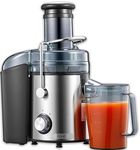 FOHERE Juicer Machine, 1000W Centrifugal Juicer with 2 Speed Setting, Wide 3” Feed Chute for Whole Fruit Vegetable, Juicer Extractor with High Power and Quiet Motor, Easy to Clean