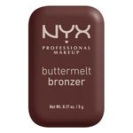 NYX PROFESSIONAL MAKEUP Buttermelt Bronzer, Powder Bronzer, 12 HR Wear, Fade Resistant & Transfer Resistant, Infused with Shea Butter - BUTTA THAN U