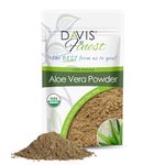 Davis Finest Organic Aloe Vera Powder 250g, 100% Pure Natural Aloe Vera Leaf, Hair & Skin, Ayurvedic, Face Mask