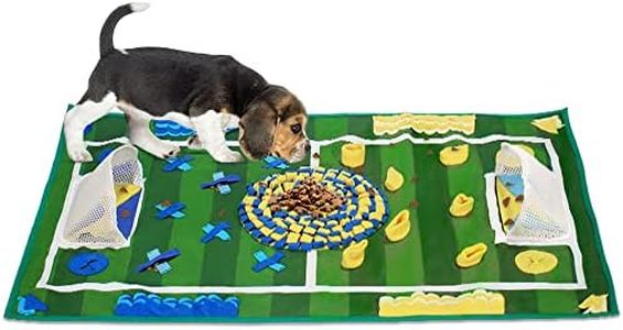 SlowTon Dog Snuffle Mat, Pet Training Pad Non Slip Feeding Nose Work Blanket Puppy Natural Foraging Skills Stress Release Soft Interactive Food Dispenser Toy (39.3” x 25.5”)