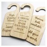 Please Do Not Disturb Hanging Door Knob Sign 3MM Plywood (Made To Measure - Single Sided)