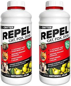 Critter Repel Animal Repellent | Deterrent for Unwanted Garden Visitors Including Cats, Dogs & Foxes (2 x 650g)