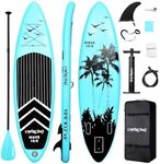 Inflatable Stand Up Paddle Board 10'6"/32"6",SUP Surfboard for All Skill Levels Paddleboards with oar/Pump/Backpack/FootRope/Tail Fin/Waterproof Bag/Repair Kit