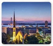 Ambesonne Charleston Mouse Pad, Fam