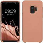 kwmobile Case Compatible with Samsung Galaxy S9 Case - TPU Silicone Phone Cover with Soft Finish - Orange Clay