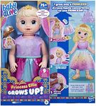 Baby Alive Princess Ellie Grows Up! Interactive Baby Doll with Accessories, Talking Baby Dolls, Toys for 3 Year Old Girls and Boys and Up, Blonde Hair, 18-Inch