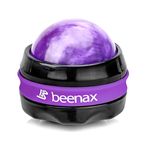 Beenax Massage Roller Ball, Sore and Tight Muscle Pain Relief, Manual Self Massager, Relax Shoulders, Arms, Neck, Back, Legs, Calves, Foot and Body Tension, Essential Oil or Lotion