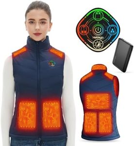 Heated Vest Women with Battery Pack Included, Smart Controller, Light Out Design, Lightweight Electric Heating Jacket