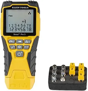 KLEIN TOOLS VDV501-851 Cable Tester Kit with Scout Pro 3 for Ethernet / Data, Coax / Video and Phone Cables, 5 Locator Remotes