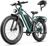 Jasion EB5 MAX Electric Bike for Adults with 1500W Peak Motor, 48V 15Ah (720Wh) Battery Electric Mountain Bike, 26'' x 4'' Fat Tire Ebike, 28+MPH Speed, Cruise Control, with Fenders, Rear Rack