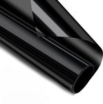 ONETON Total Blackout Window Film 100% UV Blocking, Heat Control Anti UV Static Cling, Self-Adhesive Window Stickers (20x50 in, Black-Out)