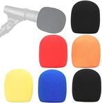 YOUSHARES Pop Filter Foam Windscreen Microphone Cover Compatible with Shure SM58S SM58 (6 Pack)