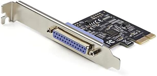 StarTech.com 1-Port Parallel PCIe Card - PCI Express to Parallel DB25 Adapter Card - Desktop Expansion LPT Controller for Printers, Scanners & Plotters - SPP/ECP - Standard/Low Profile (PEX1P2)