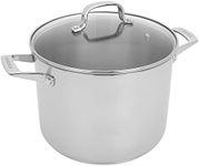 HENCKELS Pasta Pot with Lid and Strainers, 8.5-qt, Stainless Steel