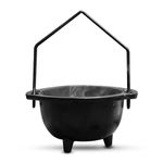 Nytarra Cast Iron Cauldron for Havan Rituals, Perfect for Smudging, Incense Burner, Sturdy Tripod Legs, Durable, Heat-Resistant, Easy to Clean, Multi-Purpose Spiritual Tool