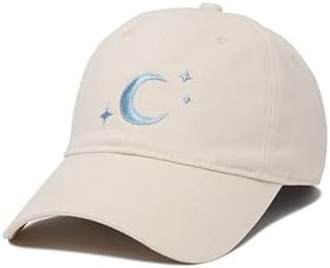 Atticus Poetry Hat, Women’s Baseball Hat Unisex Fit, Embroidered Brushed Cotton Adjustable One Size Khaki (Chase Your Stars)