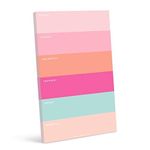 Bliss Collections Weekly Planner 176 x 250 mm with 50 Undated Tear-Off Sheets, Color Bands Calendar Organiser to Track Productivity, Goals, Tasks, Notes, to Do Lists, Keeps You Organised, On Schedule