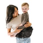 Tushbaby The Only Safety Certified Hip Seat Baby Carrier - As Seen On Shark Tank, Ergonomic Waist Carrier for Newborns, Toddlers & Children, Black