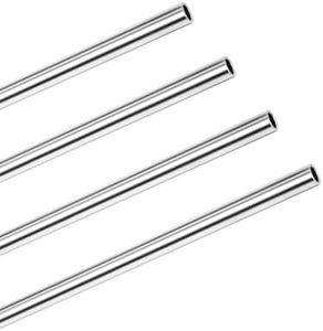 VALVENTO 1/2" OD 316 Stainless Steel Tube 12 inch Length Round Straight Steel Pipe Metal Tubing Industrial Metal Tube (4 Pcs)