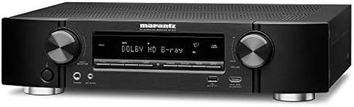 Marantz NR1510 5.2 Channel AV Receiver, HiFi Amplifier, HEOS Multiroom, Music Streaming, AirPlay 2, Bluetooth, Wi-Fi, Wi-Fi, 6 HDMI Inputs, Alexa Compatible