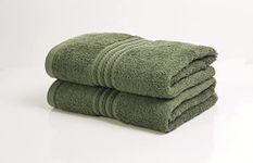 Bentley Priory Linens Hand Towels (2 PACK) for Bathroom Supreme Range 500GSM Super Soft Egyptian Hotel Collection 100% Cotton Pack of 2 Absorbent and Quick Dry Hand Towels Set 50 x 85cm (SAGE GREEN)