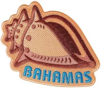 Vagabond Heart Bahamas Iron On Travel Patch