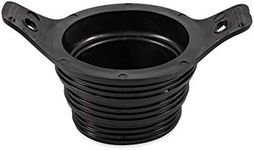 Camco 39317 3-in-1 Flexible Sewer Hose Seal, Black - Makes Connection to RV Sewer Hose Inlets Easier - Features Wings for Easy Removal