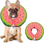 Dog Cone Collar for Small Medium Large Dogs for After Surgery, Pet Inflatable Neck Donut Collar Soft Protective Recovery Cone for Dogs and Cats - Alternative E Collar Does not Block Vision - Red,M