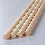 Royal Global Wooden Macrame Rod Dia- 1 inch, Length- 3 ft. Smooth Finish & Completely Straight Wood Stick for Wall Hanging Plant Hanger Home Decor Art & Craft DIY Projects, (25 mm * 36 inch) (2 PCS)