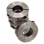 Coastal Shaft Collars - 0.625" Bore Diameter - Clamping Two Piece Shaft Collar - 303 Stainless Steel (4 Pack)