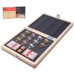 Nice C Horse Race Board Game, Horse Racing Game, Board Game Set Foldable and Portable with 2 Sets of Cards, 2 Dice, and 12 Metal Horses (1-Pack)