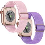 Stretchy Nylon Strap Compatible with Kids Apple Watch Band, Replacement Bands for iWatch Ultra Series 10 9 8 7 6 5 4 3 SE SE2 38mm 40mm 41mm & 42mm 44mm 45mm 46mm 49mm for Boy Girl Small Wrist.