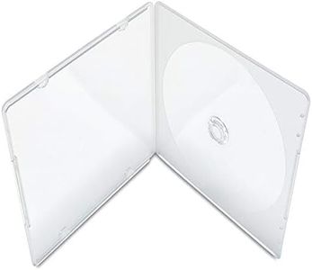 KEYIN Slim Single Clear PP Poly CD Case, 100-Pack