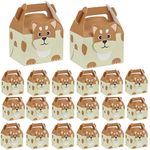 SATYAM KRAFT 20 Pcs Puppy Printed Decorative Folding Storage Box for Return Gift, Deepawali, Birthday Boxes, Gift box, Diwali Gift,Perfect for Chocolate Packing, Dry Fruits and Invitations in Gifting (Light Brown)