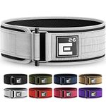 Element 26 Self-Locking Weight Lifting Belt | Premium Weightlifting Belt for Functional Fitness, Weight Lifting, and Olympic Lifting Athletes (Medium, White)