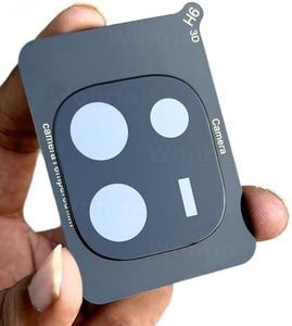 WonReza Back Camera Glass Protector for iQOO Z9s Pro 5G [3D Premium] Camera Lens Protector (Black)