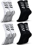 HUANLANG Grip Socks Soccer,4 Pairs 