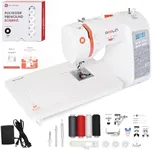 Poolin EOC02 Sewing Machine,Computerized Full Featured Machine Sewing with 200 Stitches,7 Feet,Wide Table,Sewing Machine for Beginners, Prewound Bobbins 144pcs 75D/2(60WT) Polyester Bobbin Thread