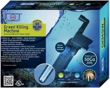 AA GKM9W Internal UV for Aquariums up to 50Ga,Black