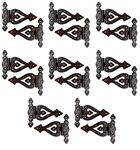 Adonai Hardware Alleluia Antique Cast Iron Vintage T Hinges (5.3 Inch x 16 Pack, Oil Rubbed Bronze Waxed) for Barn Doors, Gates, Cabinets, Sheds, Windows, Wooden Box, Chest and Trunks