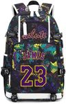 Basketball J-ames Multifunction Backpack Travel Daypacks Fans Bookbag for Men Women (Style 5)