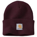 Carhartt Men's Knit Cuffed Beanie, BlackBerry, One Size