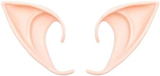 (1 Pair-Short) - GREAT & LUCKY Cosplay Fairy Pixie Elf Ears - Soft Pointed Tips Anime Party Dress Up Costume Masquerade Accessories for Halloween Christmas Party