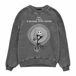 Nightmare Before Christmas Unisex Adult Jack Skellington Sweatshirt (L) (Black)