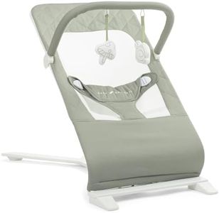 Baby Delight Alpine Deluxe Portable Baby Bouncer | Infant | 0-6 Months | 100% GOTS Certified Organic Cotton Fabric | Organic Sage