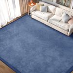 ILPEOD Baby Play Mat 1.2" Thick Memory Foam Nursery Rug Area Rug, 13’1” X 6’7” Yoga Mat Playmat Crawling Mat for Baby,Toddlers,Infants,Kids,Floor Mat Tatami Mat for Living Room with Non-Slip(Blue)