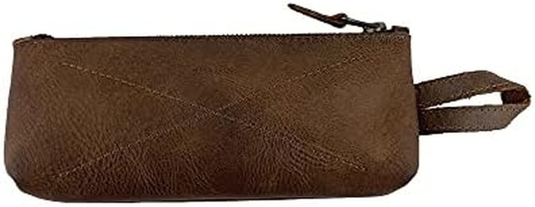 Hide & Drink, Leather Carry-On Toiletry Bag/Dopp/Toiletries/Travel Essentials/Slim/Accessories, Handmade Includes 101 Year Warranty :: Bourbon Brown