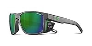 Julbo Men's Shield Sunglass, Grey/Green, One Size